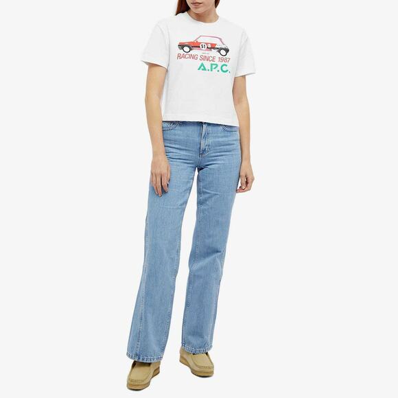 A.P.C. White Sally Short Sleeve T-Shirt White - S - Picture 5 of 6